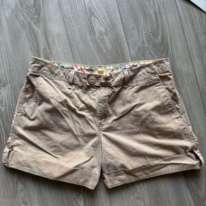 Brown Casual Shorts